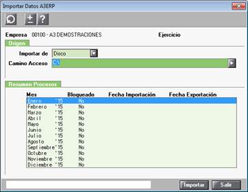 Importar Datos A3ERP
