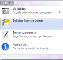 solicitar licencia LEXNET