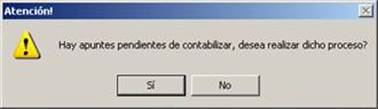 hay apuntes pendientes de contabilizar