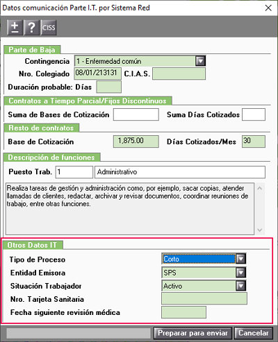 otros datos it