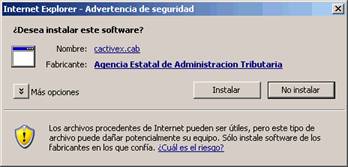 Advertencia de seguridad del Internet Explorer