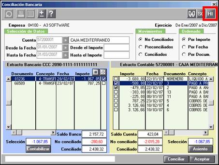 Conciliación bancaria