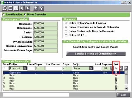 Mantenimiento de empresa